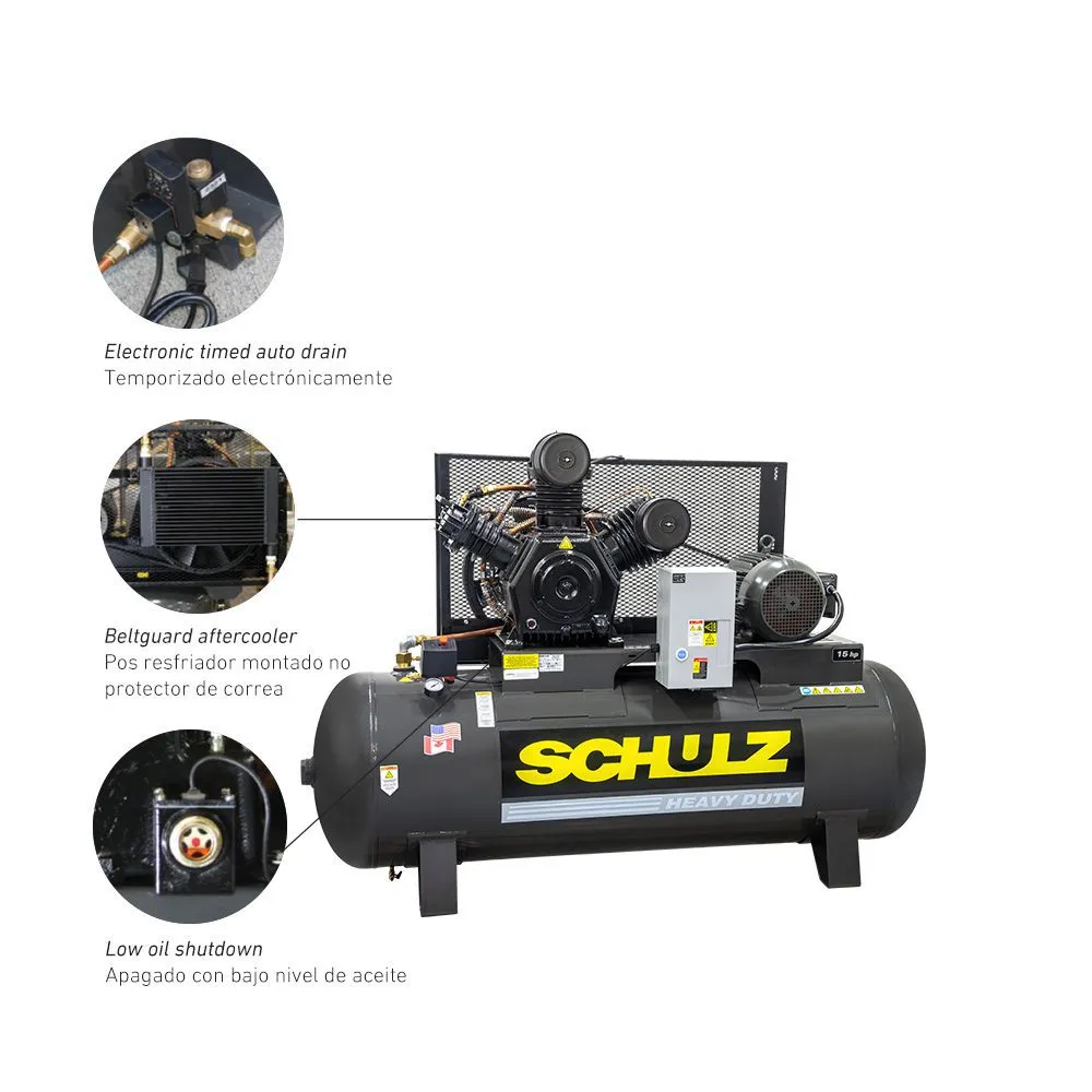 Schulz P15120HW60X-3 Premium Piston Compressor