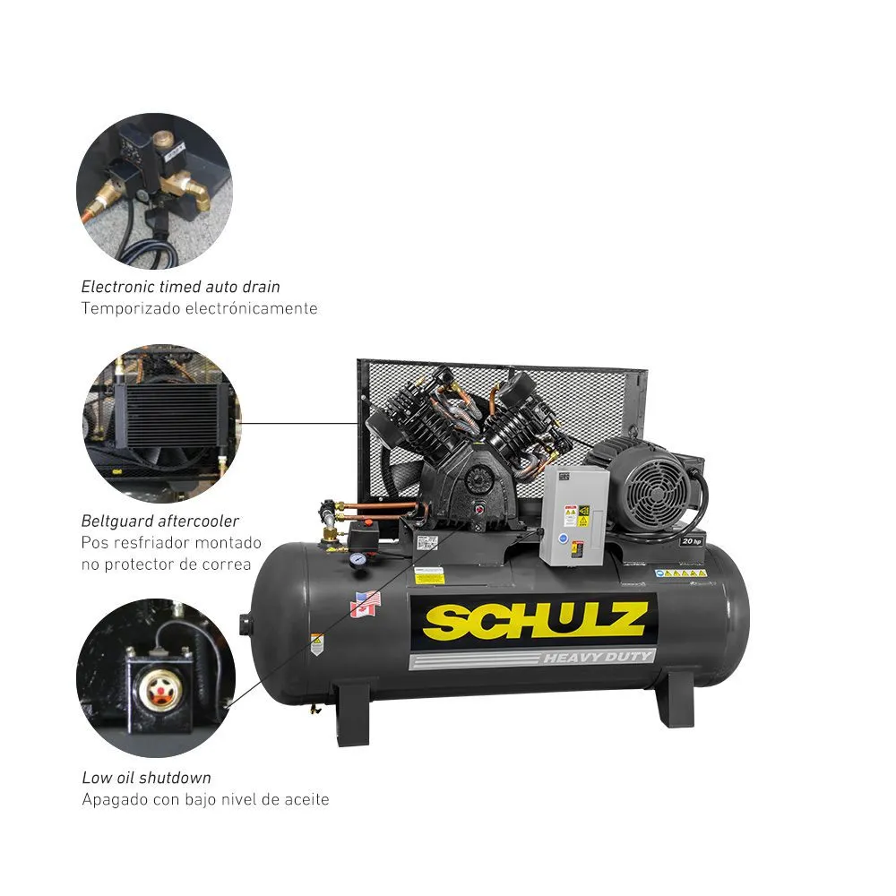Schulz P20120HLV80BR-3 Premium Piston Compressor