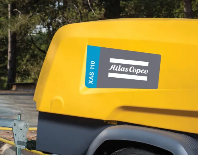 Atlas Copco XAS 110 KD8 Towable Compressor