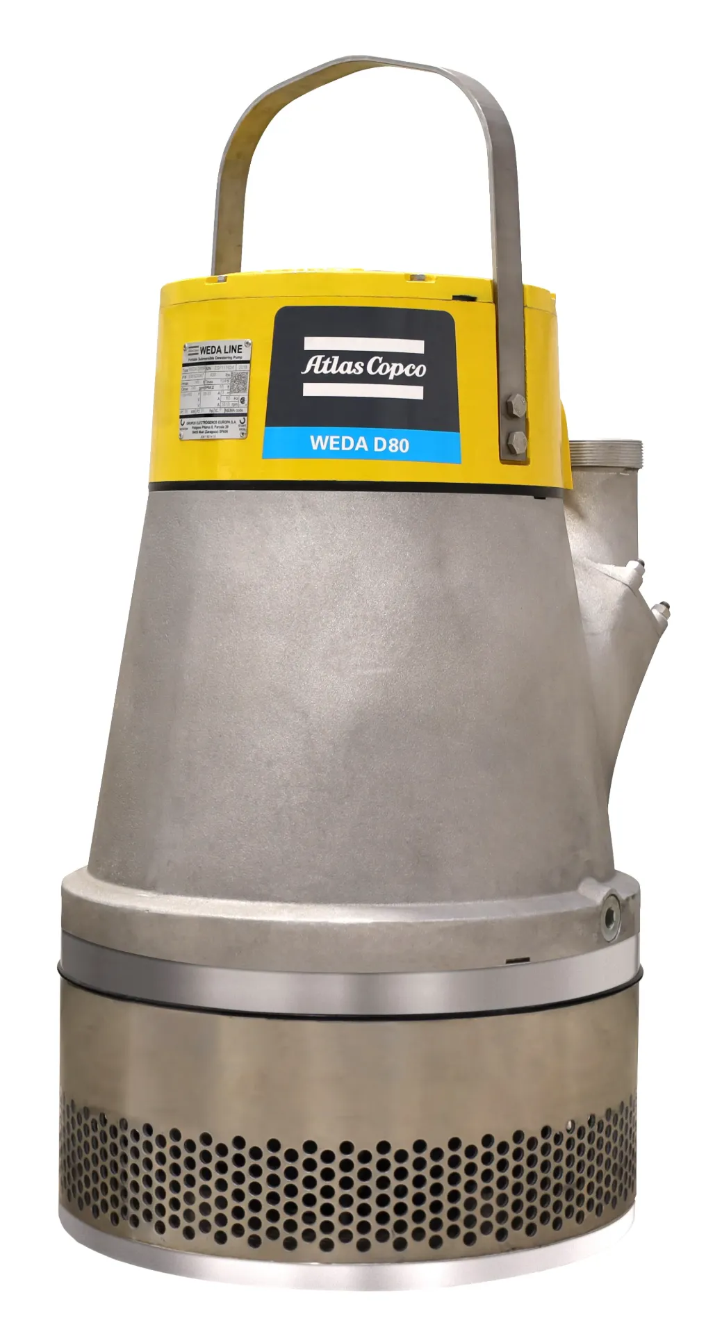 Atlas Copco WEDA D80N 460V YSERSOFT60HZCSA 6"NPT Pump